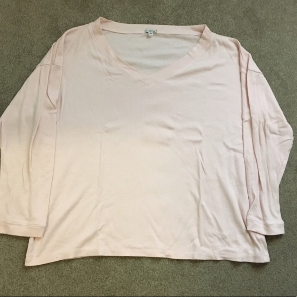 PJ Harlow oversized rib sweatshirt